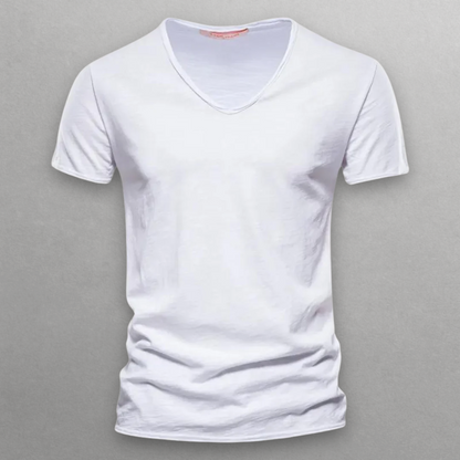 Paolo V-neck Cotton T-Shirt