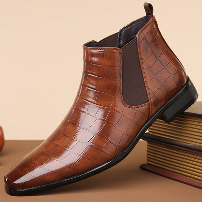 Crocodile Luxe Chelsea Boots
