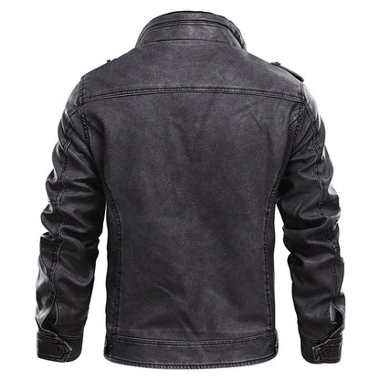 BlackForge™ Apex PU Leather Jacket