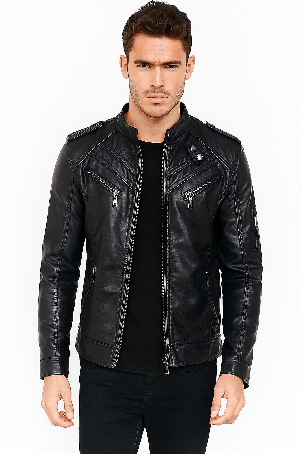IronVogue™ Rebel PU Leather Jacket