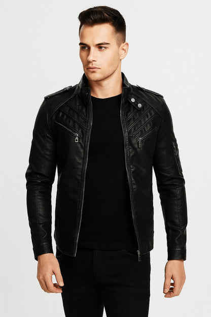 IronVogue™ Rebel PU Leather Jacket